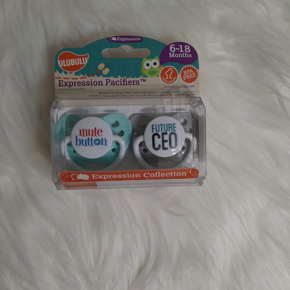 Orthodontic BPA Free Funny Sayings Pacifiers